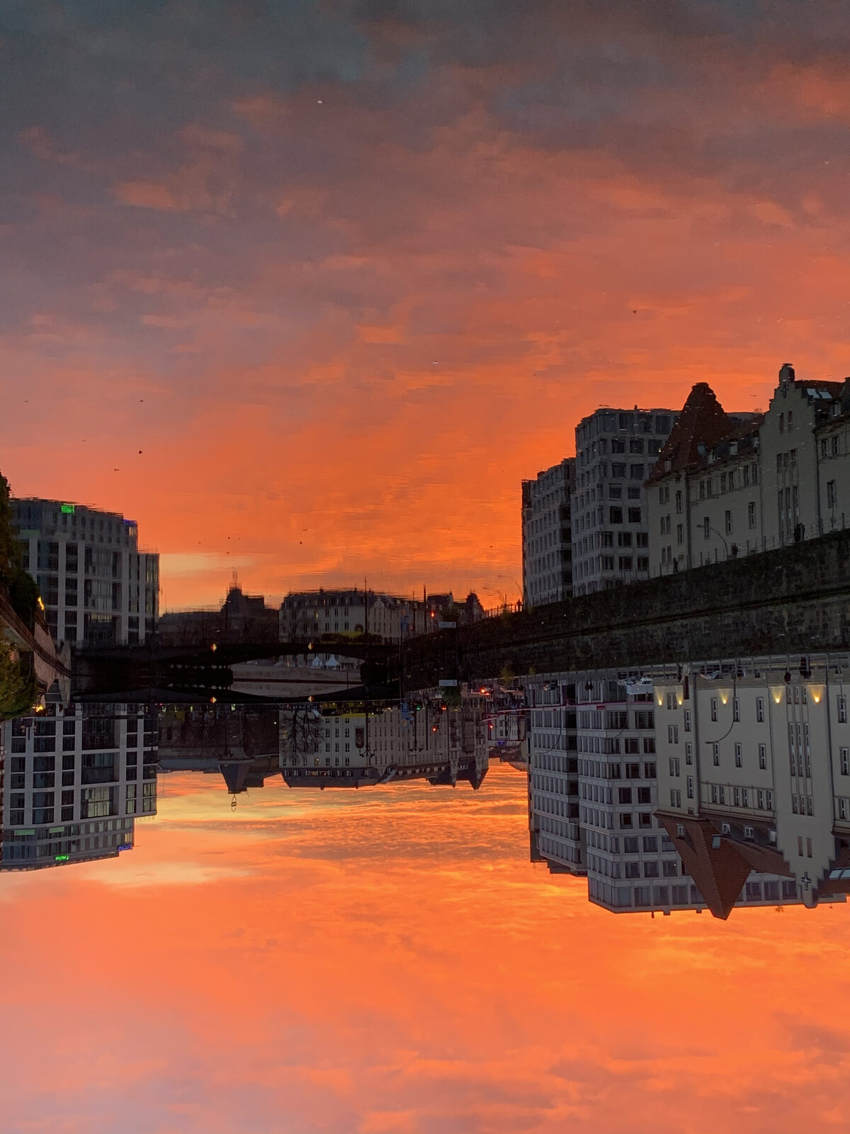 Sunset by the Spree, Berlin, Germany